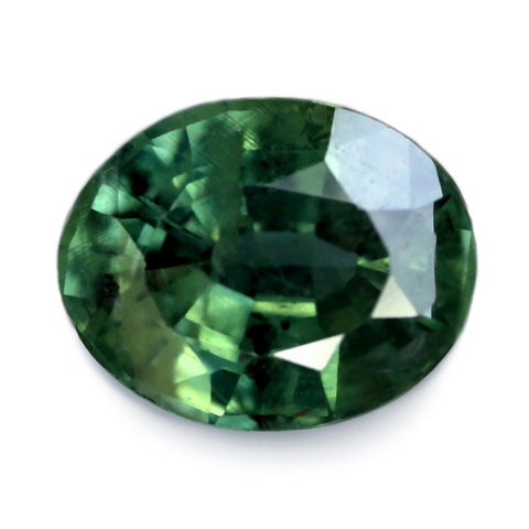 1.25ct Certified Natural Green Sapphire