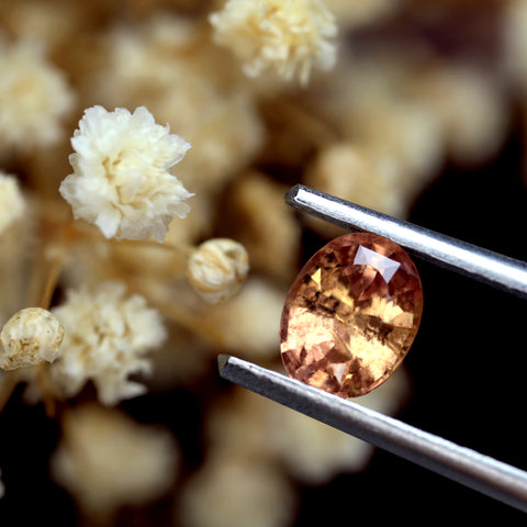 0.94ct Certified Natural Orange Sapphire