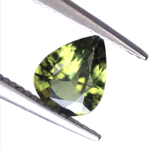 0.60ct Certified Natural Green Sapphire