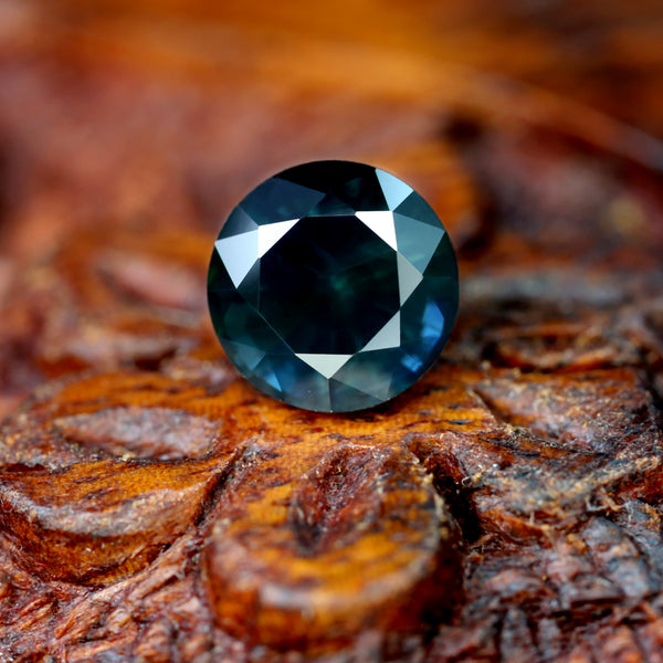 1.71ct Certified Natural Teal Sapphire