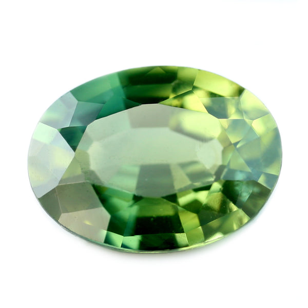 0.79ct Certified Natural Green Sapphire