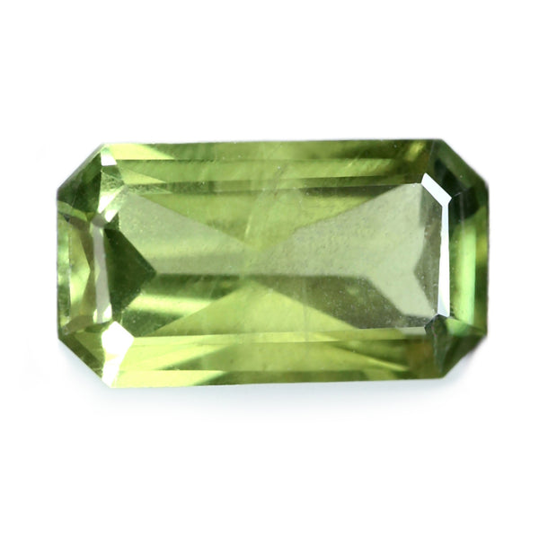 0.78ct Certified Natural Green Sapphire