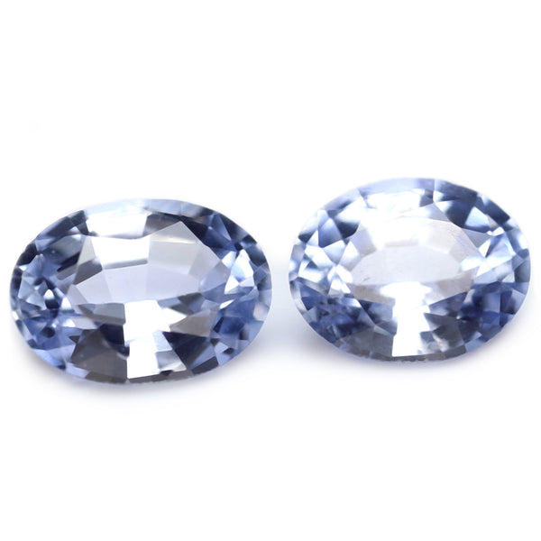 0.56ct Certified Natural Blue Sapphire Matching Pair