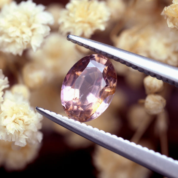 0.85ct Certified Natural Peach Sapphire