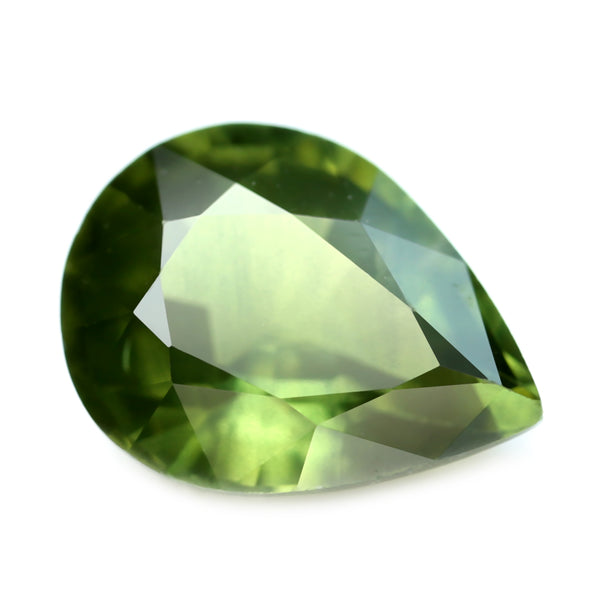 0.90ct Certified Natural Green Sapphire