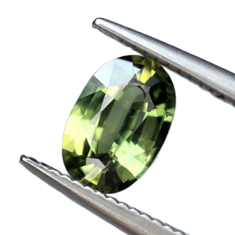 0.71ct Certified Natural Green Sapphire