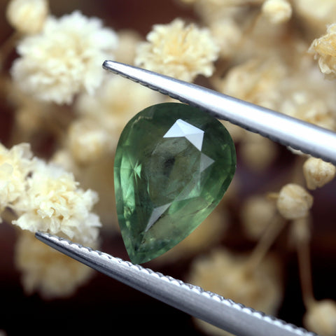 1.97ct Certified Natural Green Sapphire