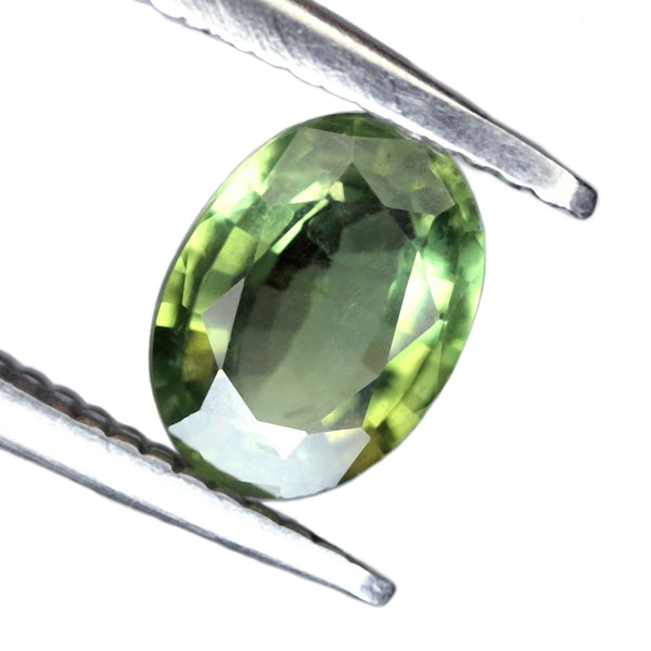 0.81ct Certified Natural Green Sapphire