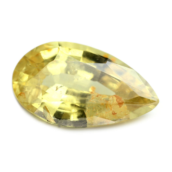 1.29ct Certified Natural Yellow Sapphire