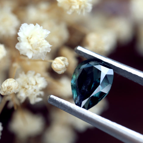 1.14ct Certified Natural Teal Sapphire