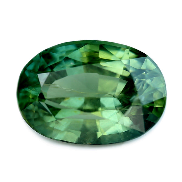 0.91ct Certified Natural Green Sapphire