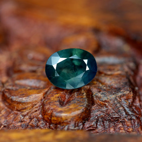 1.56ct Certified Natural Teal Sapphire