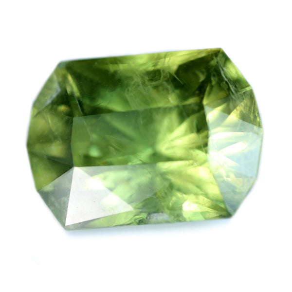 4.13ct Certified Natural Green Sapphire