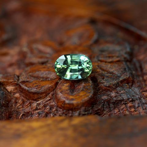 0.72ct Certified Natural Teal Sapphire