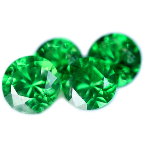 0.69ct Certified Natural Green Tsavorite Matching Set