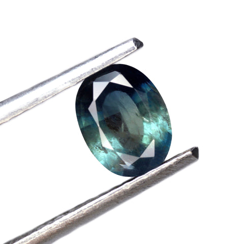 0.96ct Certified Natural Teal Sapphire