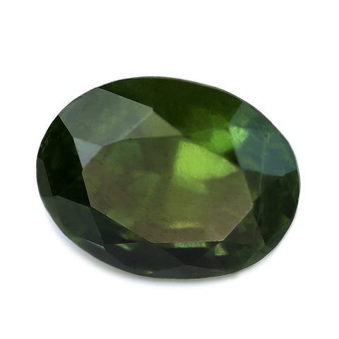 0.75ct Certified Natural Green Sapphire