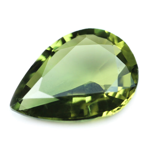 0.81ct Certified Natural Green Sapphire