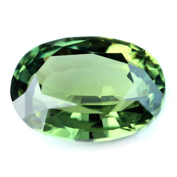 0.81ct Certified Natural Green Sapphire