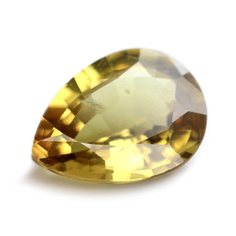 0.83ct Certified Natural Yellow Sapphire