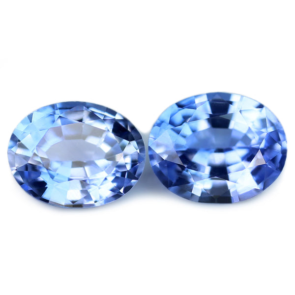 0.52ct Certified Natural Blue Sapphire Matching Pair