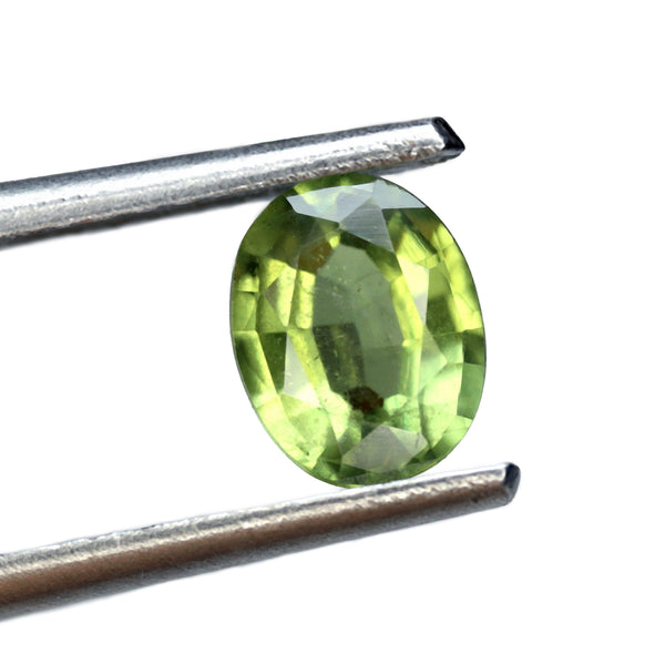 0.84ct Certified Natural Green Sapphire