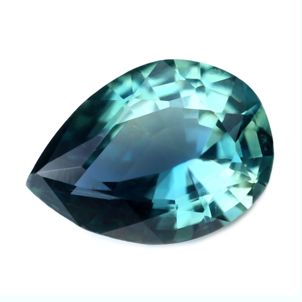 0.67ct Certified Natural Teal Sapphire