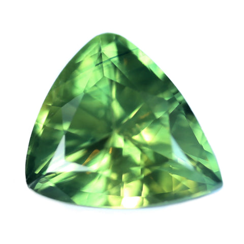 0.76ct Certified Natural Green Sapphire