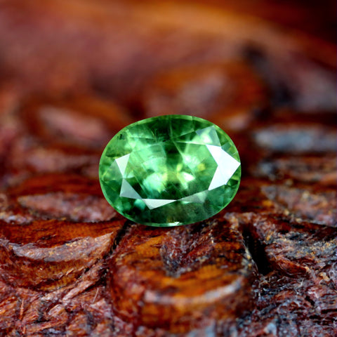 1.16ct Certified Natural Green Sapphire