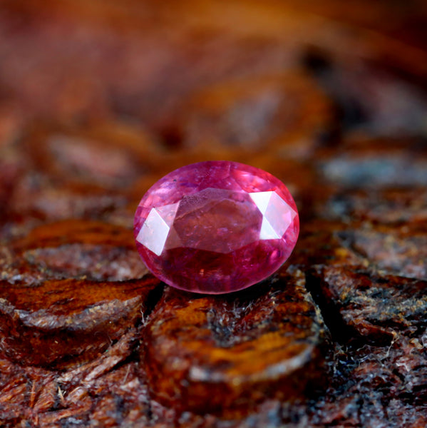 0.76ct Certified Natural Red Color Ruby
