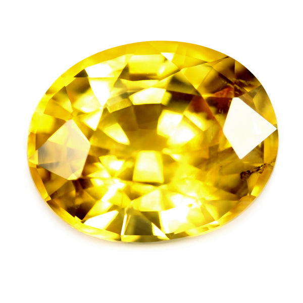 1.62ct Certified Natural Yellow Sapphire