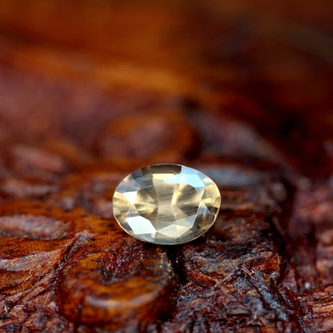 0.86ct Certified Natural  Champagne Sapphire