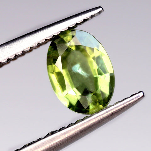 0.73ct Certified Natural Green Sapphire