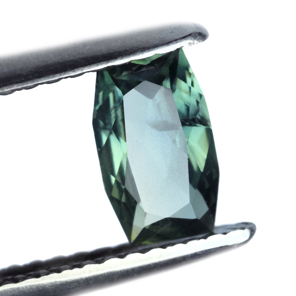 0.79ct Certified Natural Teal Sapphire