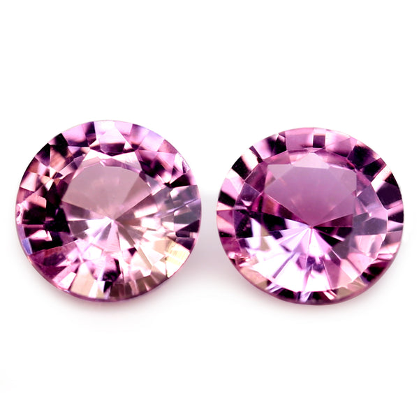 0.41ct  Certified Natural Pink Sapphire Matching Pair