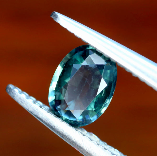 0.53ct Certified Natural Teal Sapphire
