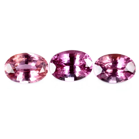 0.76ct Certified Natural Padparadscha Sapphire Set