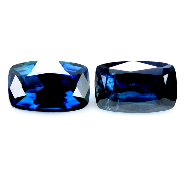 0.92ct Certified Natural Blue Sapphire Pair