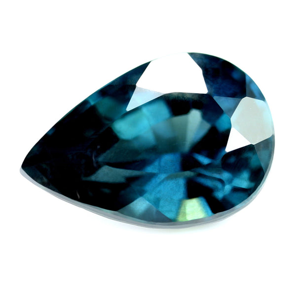 1.33ct Certified Natural Teal Sapphire