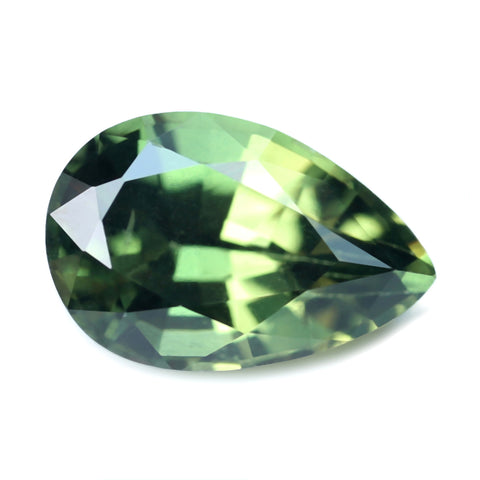 0.77ct Certified Natural Green Sapphire