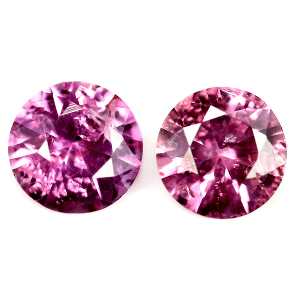 0.36ct Certified Natural Pink Sapphire Pair