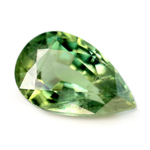 0.95ct Certified Natural Green Sapphire