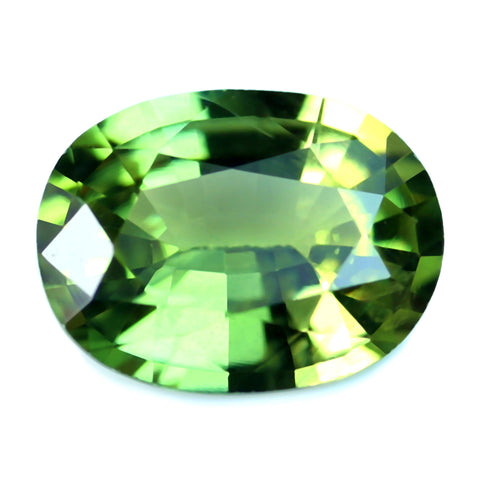 0.66ct Certified Natural Green Sapphire