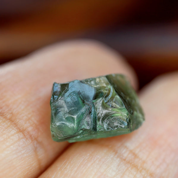 4.85ct Certified Natural Green Sapphire