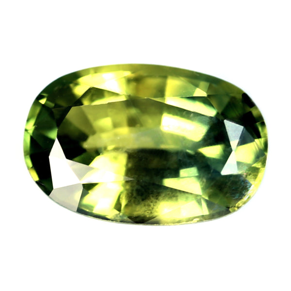 0.57ct Certified Natural Green Sapphire