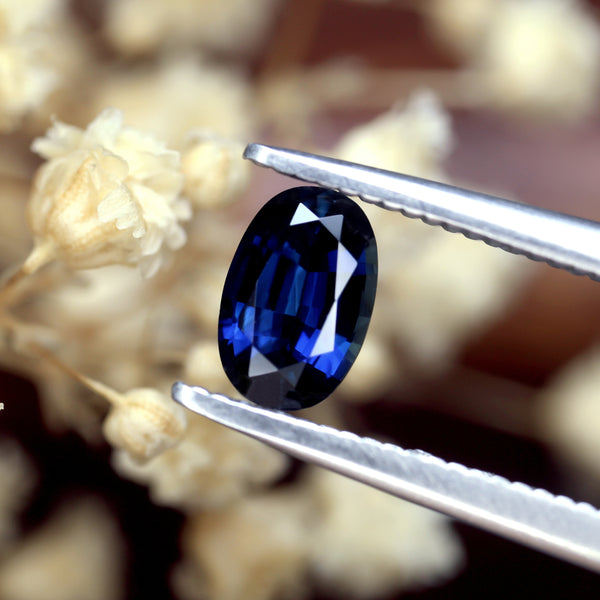 0.59ct Certified Natural Blue Sapphire