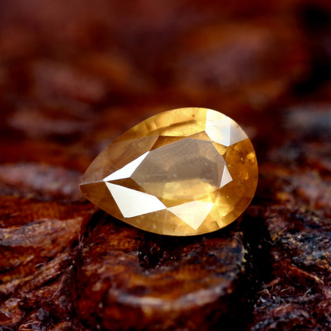 0.63ct Certified Natural Orange Sapphire