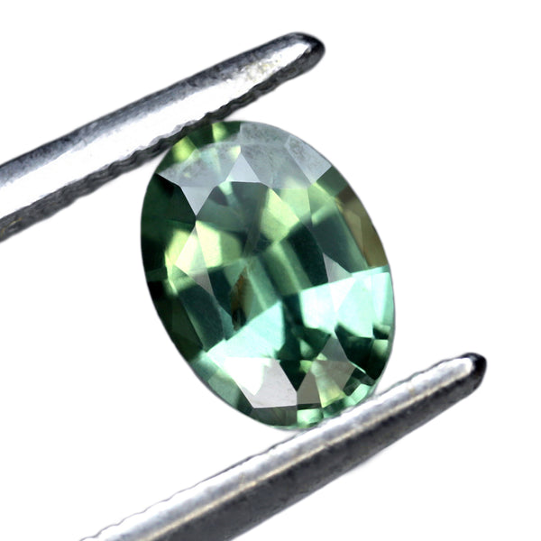 0.65ct Certified Natural Green Sapphire