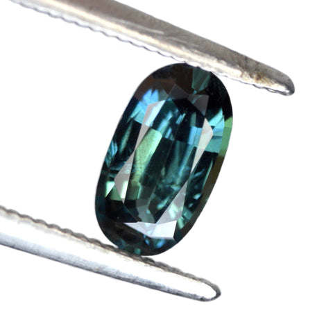 0.69ct Certified Natural Teal Sapphire