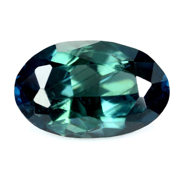 0.98ct Certified Natural Teal Sapphire